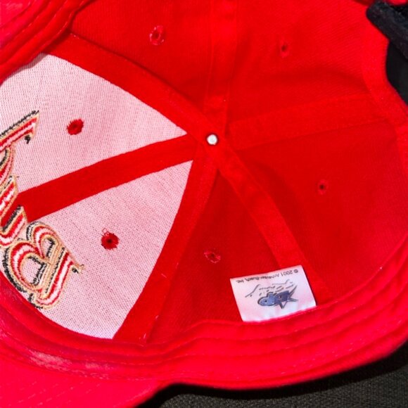 Vintage Bud Racing adult size hat adjustable RED nascar racing‎ budweiser beer - Picture 6 of 6